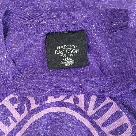 Women's Harley-Davidson Purple Knit Long Sleeve Logo Top - Picture 7 of 10